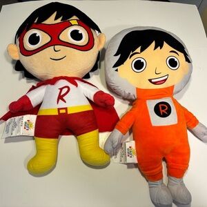 Ryan’s World Galaxy Explorers super hero’s plush child’s pillow buddy friend
